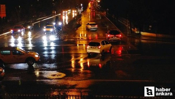 Başkentte beklenen yağmur etkisini gösterdi
