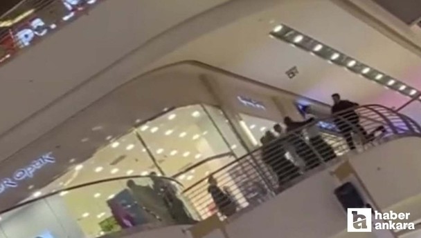 Ankara'da AVM'de çıkan kavgada tekmeler yumruklar konuştu!
