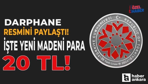 Madeni 20 TL basıldı! Darphane resmini paylaştı işte yeni demir para