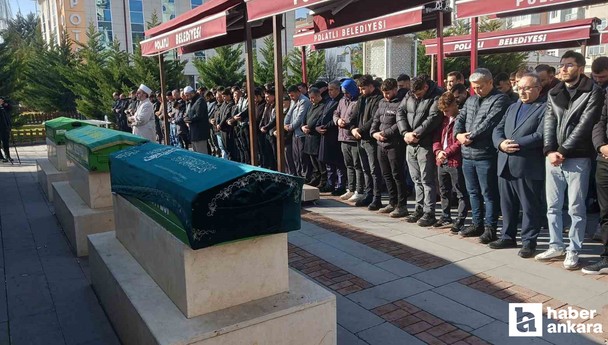 Ankara'da göcük altında kalarak hayatını kaybeden 2 işçi son yolculuğuna uğurlandı