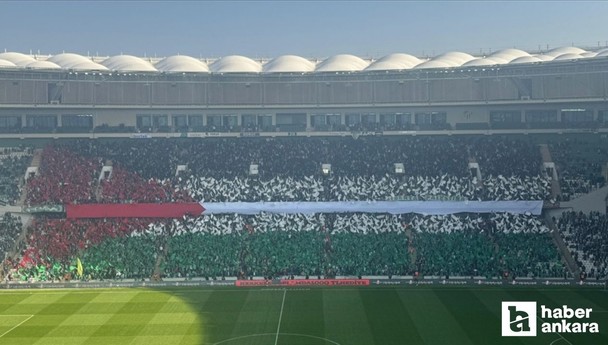 Bursaspor'dan Filistin koreografisi