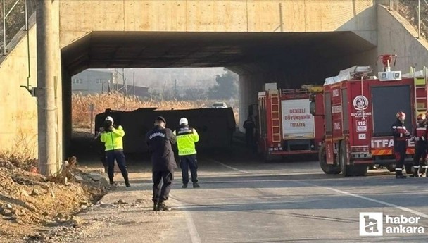 Denizli'de işçi servisi devrildi: 4 kişi öldü 6 kişi yaralandı