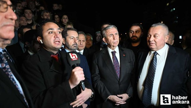 Mansur Yavaş'tan gözaltına alınan gazeteciler için Halk TV'ye destek ziyareti