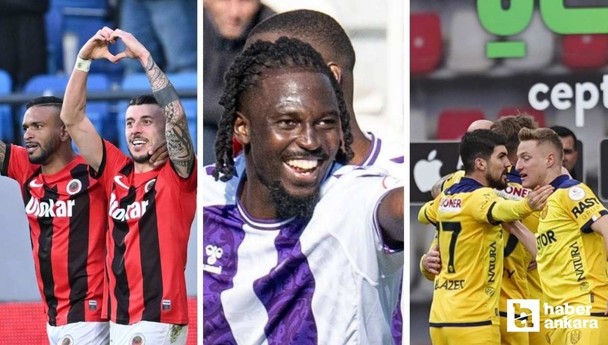 22. haftanın ardından Gençlerbirliği, Keçiörengücü ve Ankaragücü'nün ligdeki sıralamaları belli oldu