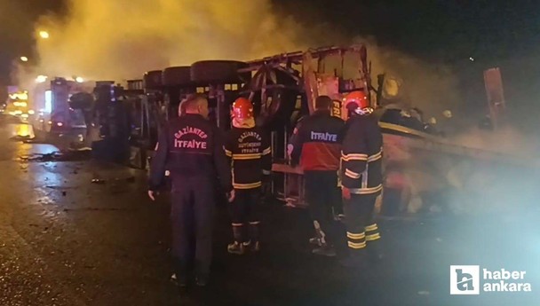 Gaziantep'te zincirleme trafik kazasında 1 kişi hayatını kaybetti, 19 kişi yaralandı!