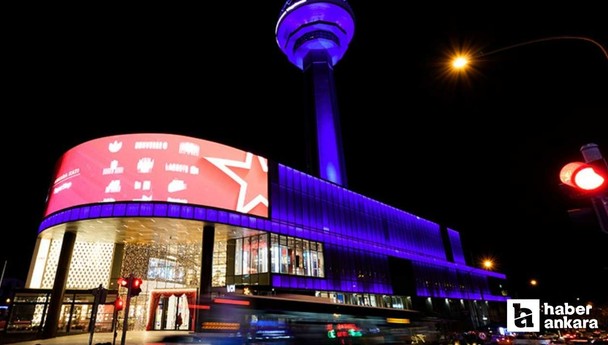 Atakule 4 Şubat Kanser Günü'nde ışıklandırıldı