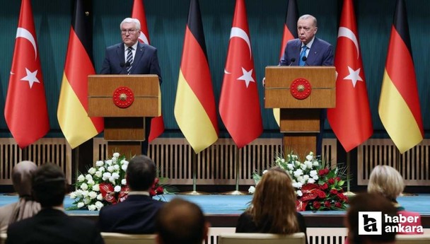 Cumhurbaşkanı Erdoğan ve Almanya Cumhurbaşkanından ortak basın toplantısı