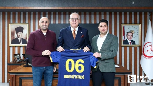 TVF Başkanı Üstündağ'a MKE Ankaragücü'nden ziyaret