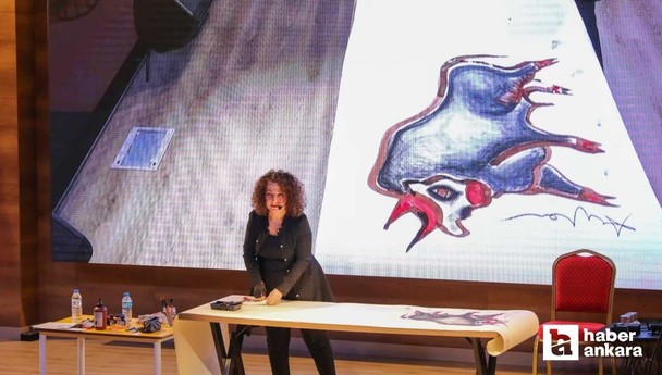 Etimesgut Belediyesi Türk Tarih Müzesi ve Parkı’nda canlı resim performansı