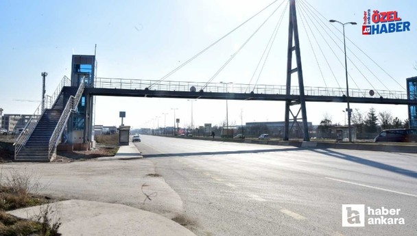 Ankara Büyükşehir Belediyesi'nden 9 yeni yaya üstgeçidi!