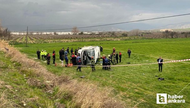 Denizli'de öğrenci servisi devrildi! 2 öğrenci hayatını kaybetti, 26 kişi yaralandı!