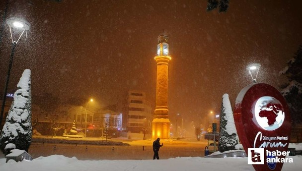 Çorum'da trafikte buzlanma tehlikesi