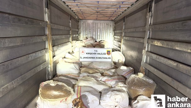 Malatya'dan Ankara'ya giden TIR'da 3 ton kıyılmış tütün yakalandı