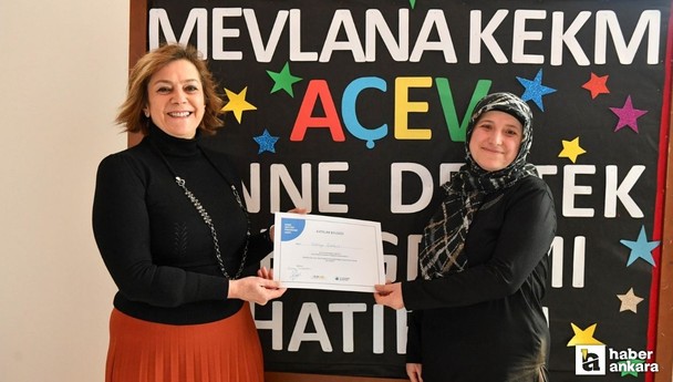 Altındağ Belediyesi Anne Destek Eğitimi Programı mezunlarını verdi