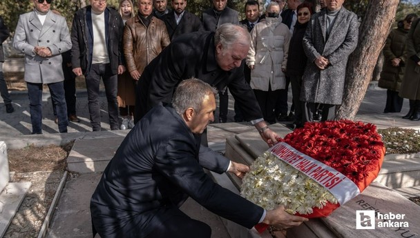 Hasan Ali Yücel, ölüm yıl dönümünde Ankara'da ki mezarında anıldı