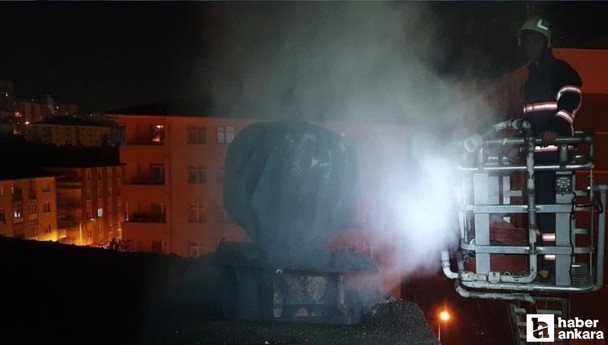 Çankırı'da çıkan baca yangını kısa sürede söndürüldü