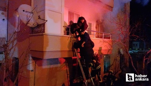 Çorum'da alevler apartmanı sardı: 6 kişi dumandan etkilendi