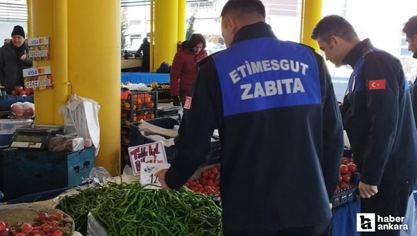 Etimesgut Belediyesi Zabıta ekiplerinden halk sağlığı denetimi