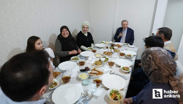 Cumhurbaşkanı Erdoğan iftarı Altındağ'da Fidan ailesinin evinde yaptı