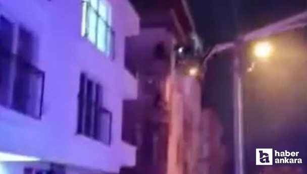 Sincan'da 4 katlı binada çıkan yangın panik yaşattı