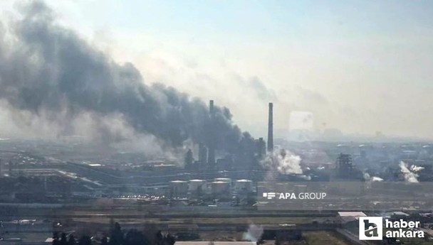 Azerbaycan Bakü'de petrol rafinerisinde yangın!