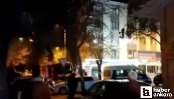 Yenimahalle'de eşyaları balkondan atıp evini yakmak istedi!