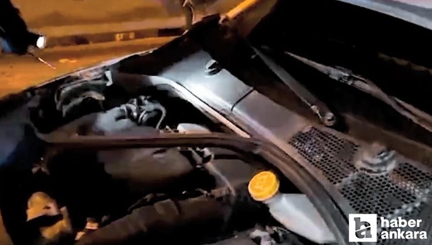Ankara kara yolu üzerinde durdurulan araçtan yasaklı madde çıktı