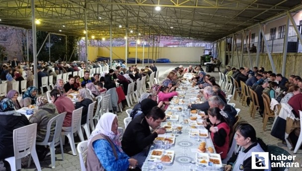Nallıhan'da 800 kişilik iftar programı gerçekleşti