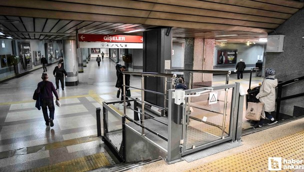 ABB Sıhhiye ve Batıkent Metrosundaki engelli platformlarını yeniledi