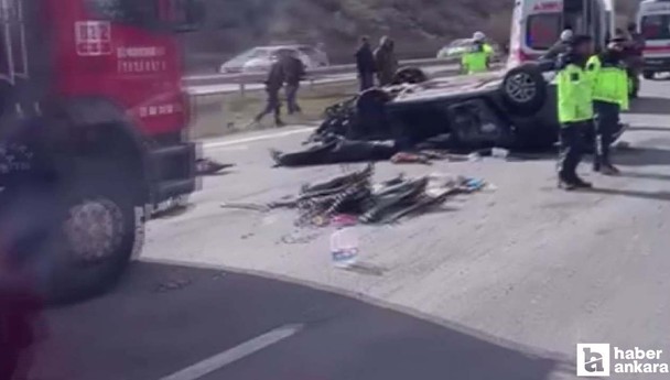 Çamlıdere'de takla atan otomobilde 1 kişi hayatını kaybetti