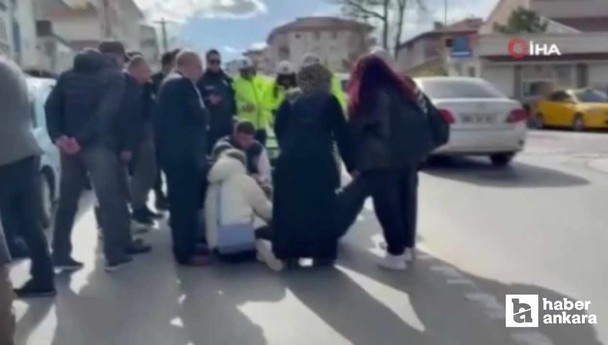 Sincan'da karşıdan karşıya geçmeye çalışan yaşlı adama araba çarptı