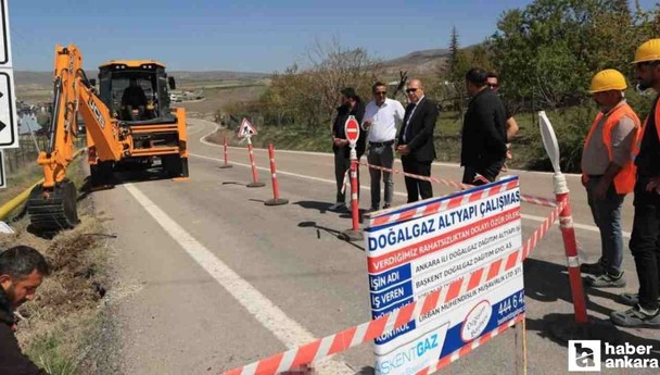 Ayaş'a doğalgaz geliyor: Alt yapı çalışmaları başladı