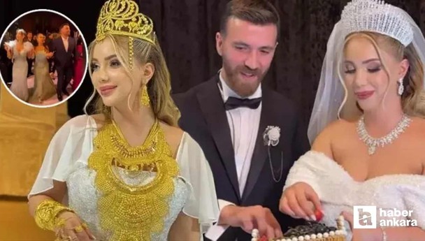 Fenomen Aleyna Dalveren evlendi, 20 milyonluk altın takıldı