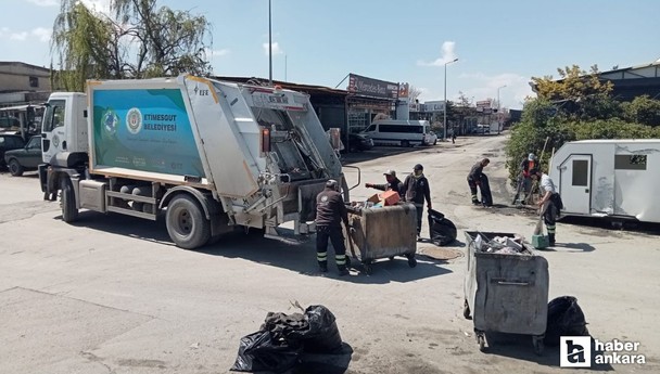 Etimesgut Belediyesi Şaşmaz'da genel temizlik çalışması gerçekleştirdi