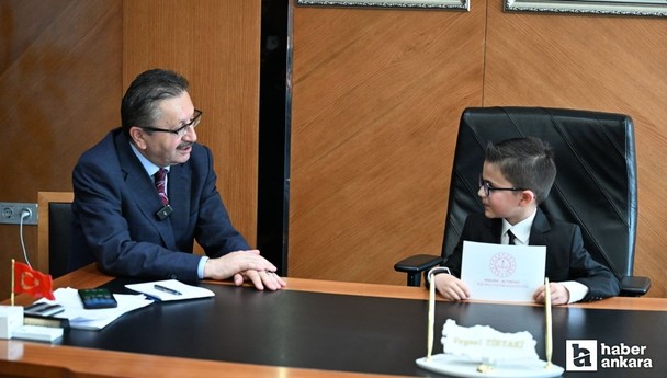Altındağ Belediyesinde 23 Nisan koltuk değişimi etkinliği