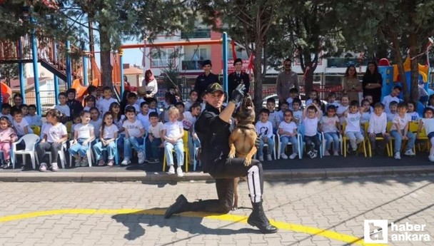 Beypazarı'nda jandarma ekiplerinden miniklere özel 23 Nisan etkinliği