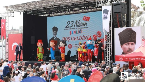 Keçiören Belediyesi'nin 23 Nisan kutlamaları şenliğe dönüştü