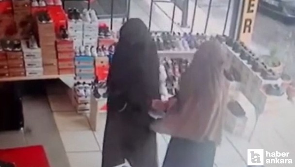 Akyurt'ta ayakkabı çalışmaya çalışan kadınlar mağazadan çıkamadan yakalandı