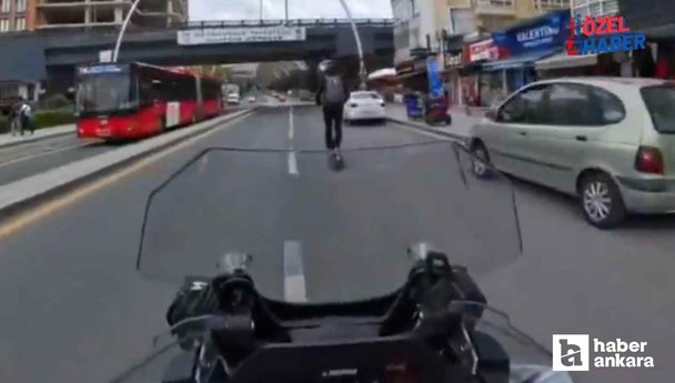 Maltepe'de örnek scooter sürücüsü ile polis arasındaki diyalog gündem oldu