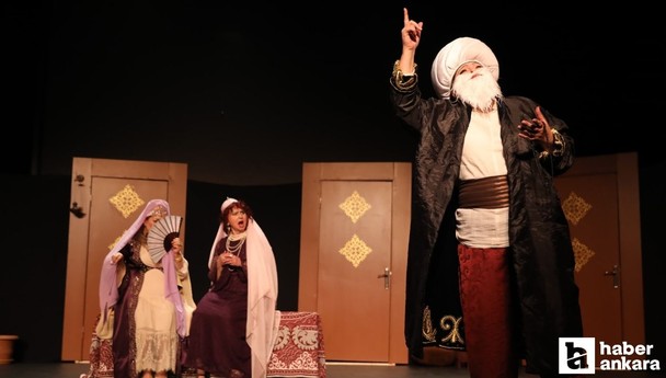 Etimesgut Belediyesi Emekliler Tiyatrosu Yedi Kocalı Hürmüz oyununu sahneledi