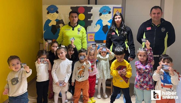 Beypazarı İlçe Emniyet Müdürlüğü'nden çocuklara trafik eğitimi