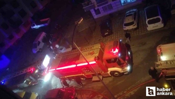 Sincan'da televizyon tamirhanesinde çıkan yangın korkuttu