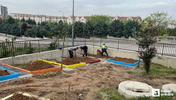 Etimesgut Belediyesi öğrencilere doğa sevgisini okullarında aşılıyor
