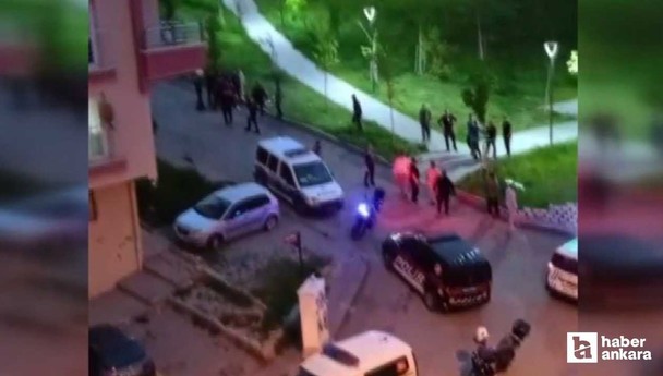 Altındağ'da iki grup arasındaki kavgayı polisler ayırdı