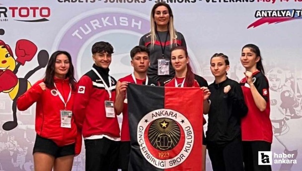 Gençlerbirliği Kick Boks Takımı Antalya'dan 5 madalyayla dönüyor