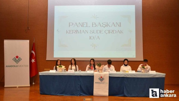 Kahramankazan'da öğrencilerden özel panel
