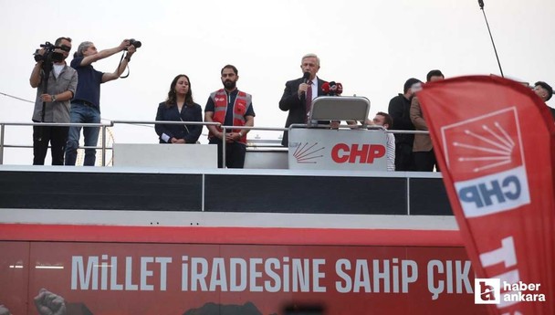 Mansur Yavaş Kızılay'da Millet İradesine Sahip Çıkıyor mitinginde konuştu