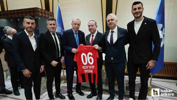 Gençlerbirliği'nden Cumhurbaşkanı Erdoğan'a ziyaret