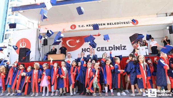 Keçiören Belediyesi minik çocukların mezuniyet heyecanına ortak oldu