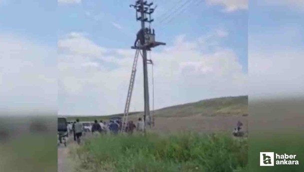 Beypazarı'nda arıza için trafoya çıkan çiftçiyi elektrik çarptı